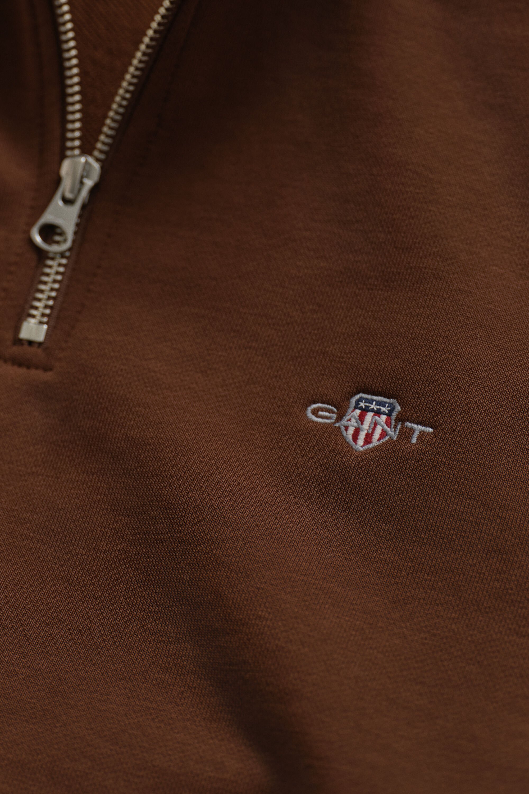 Shield Sweatshirt mit halblangem Reißverschluss