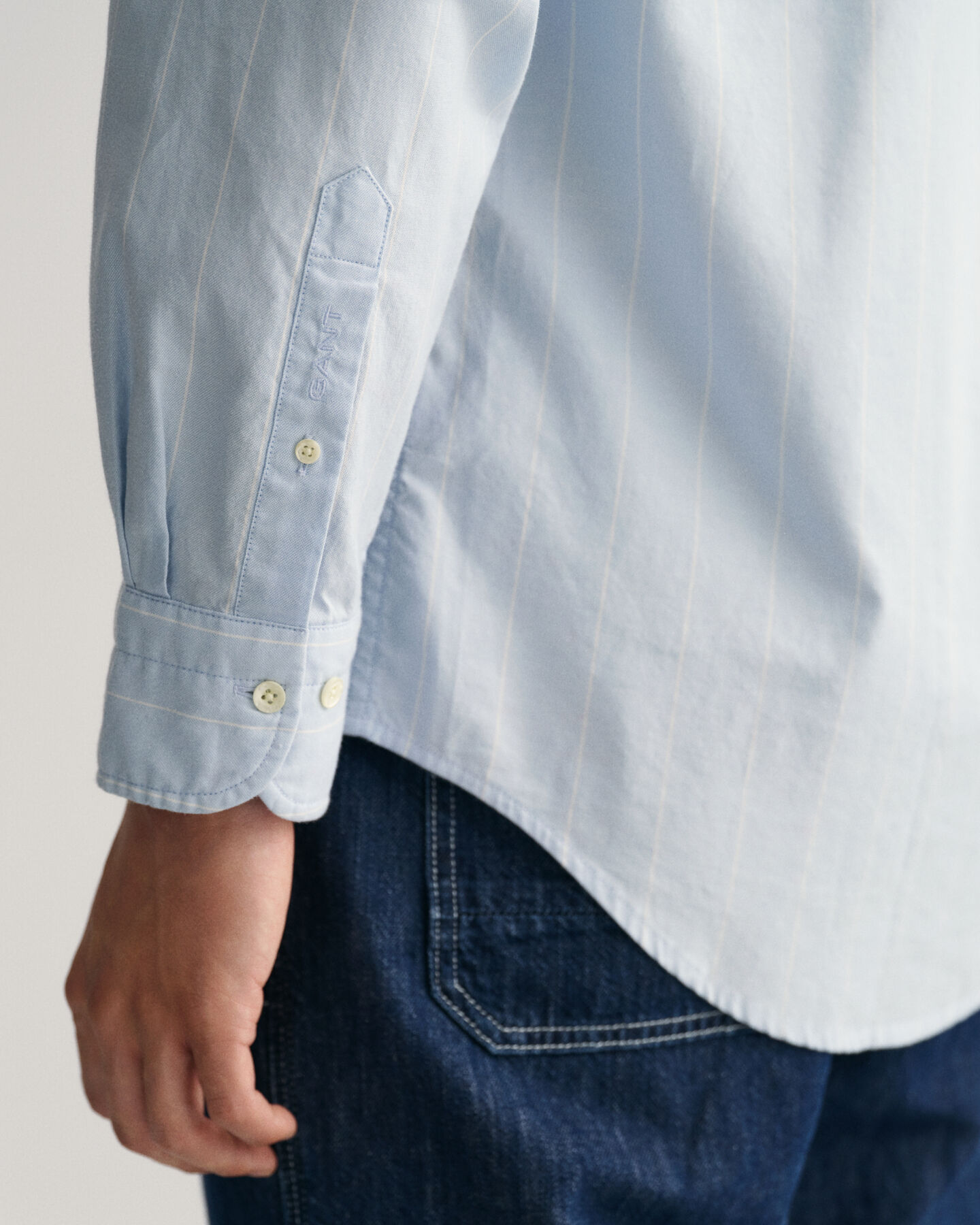 Relaxed Fit Oxford-Hemd mit Nadelstreifen