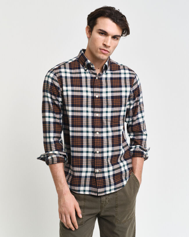 Regular Fit Tartan Flanellhemd