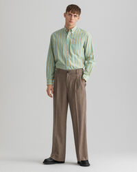 Karierte Anzughose mit Bundfalten