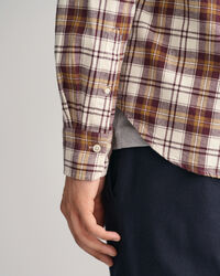 Gebürstetes Regular Fit Oxford-Hemd mit Karomuster