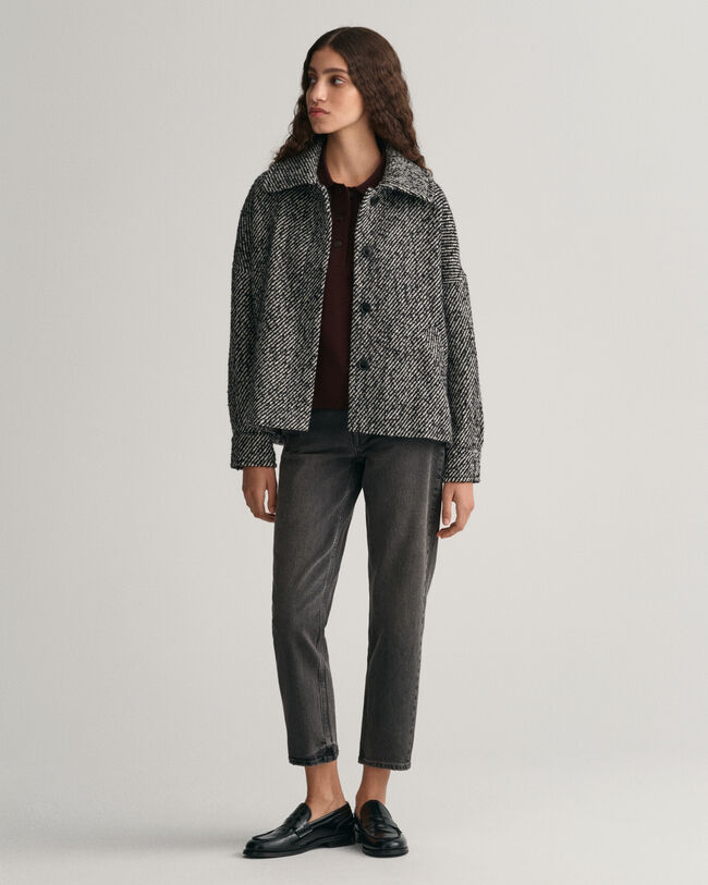 Verkürzte Jeans mit geradem Bein