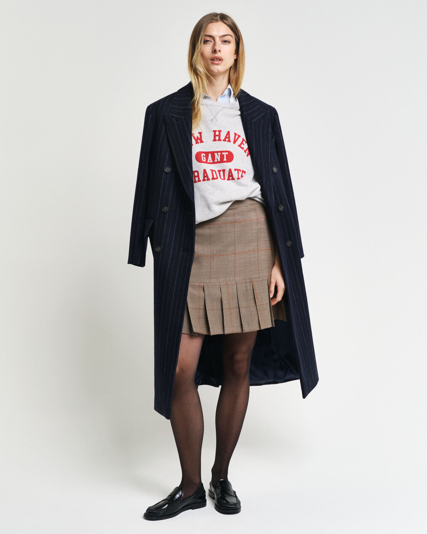 Faltenrock mit Karomuster