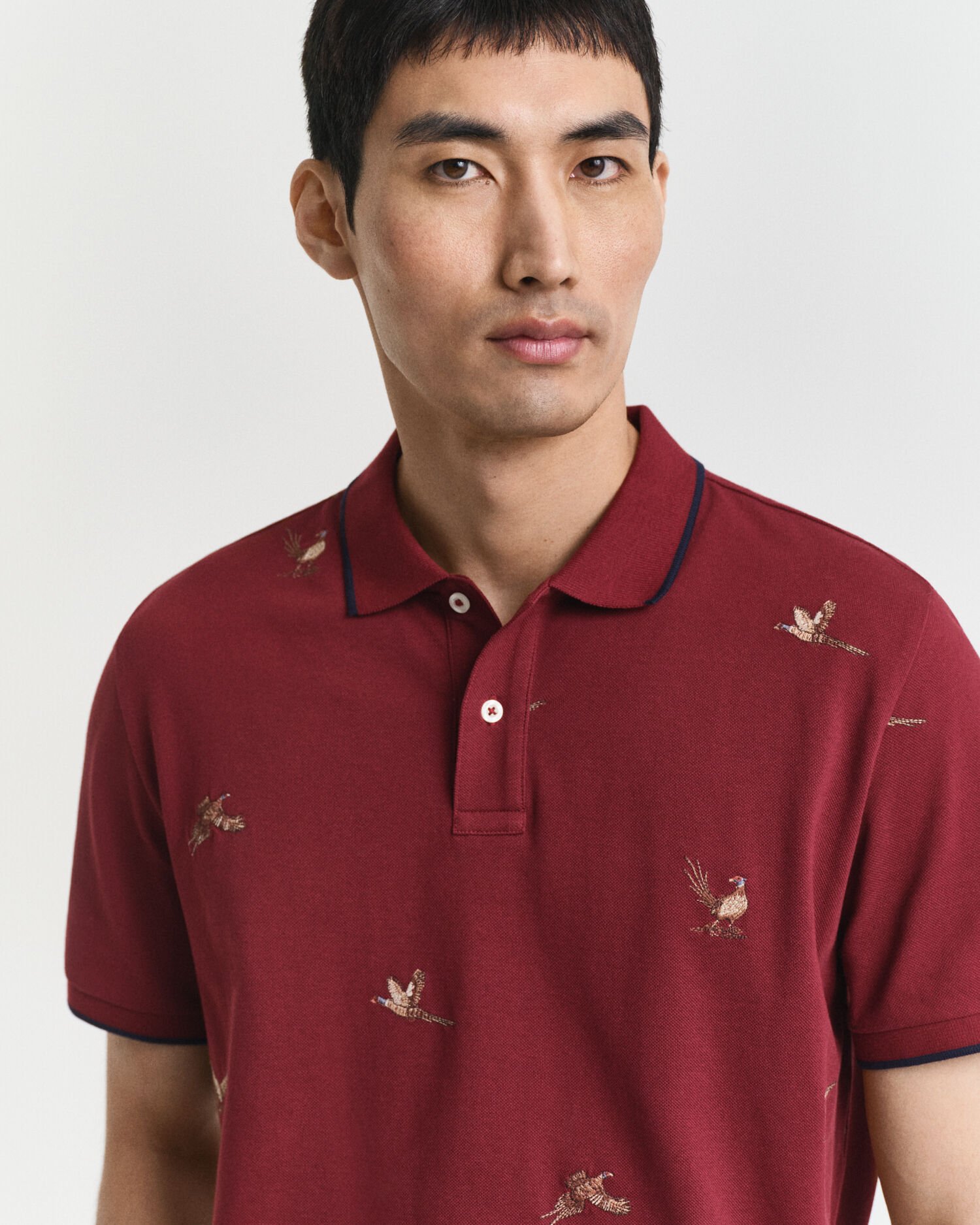 Poloshirt mit Stickerei