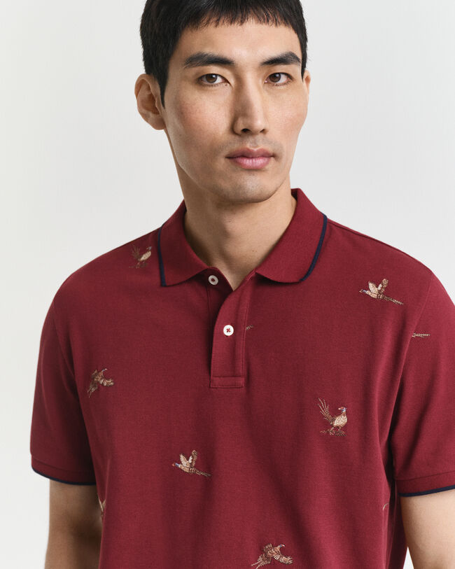 Poloshirt mit Stickerei