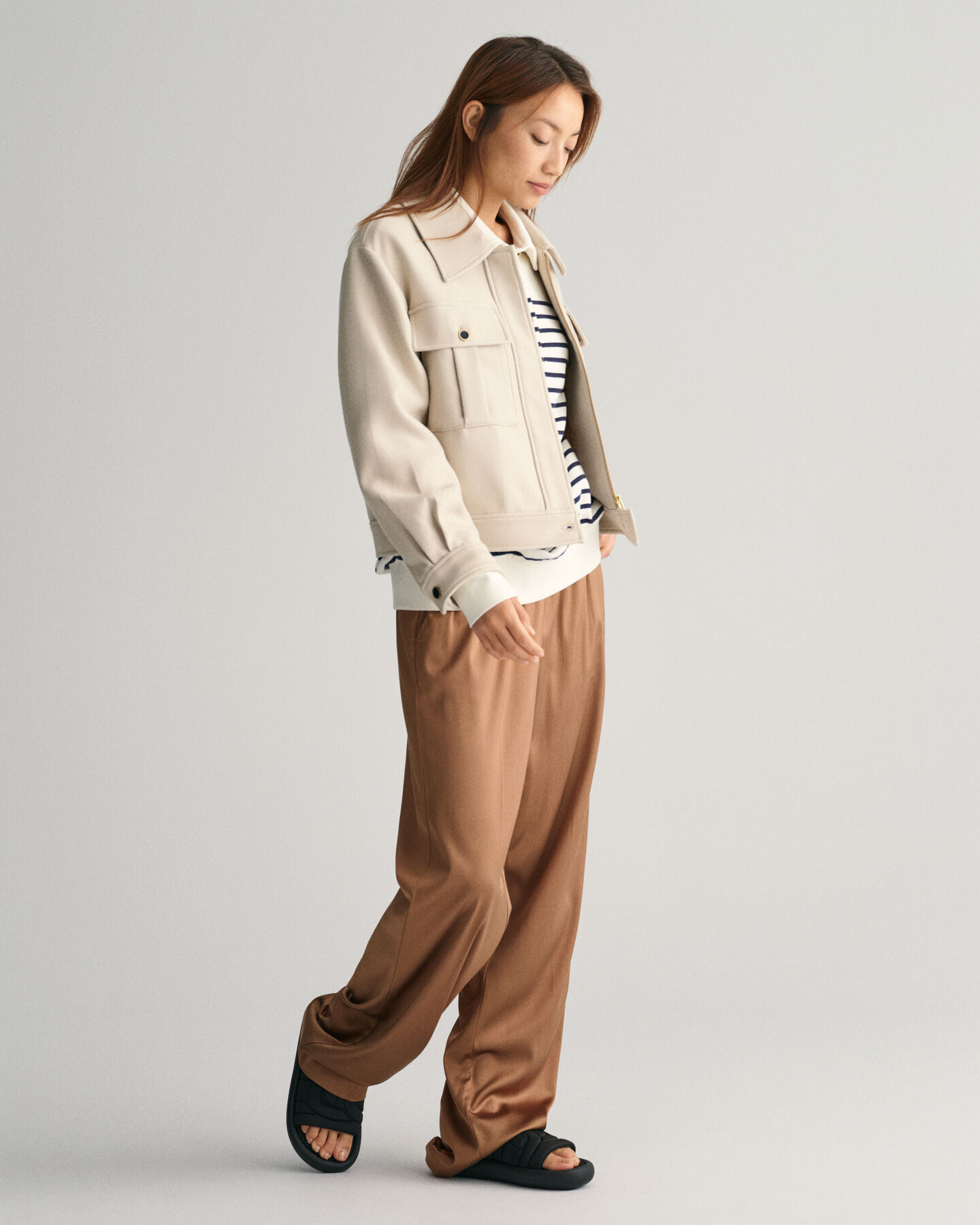 Rugger mit Marinestreifen