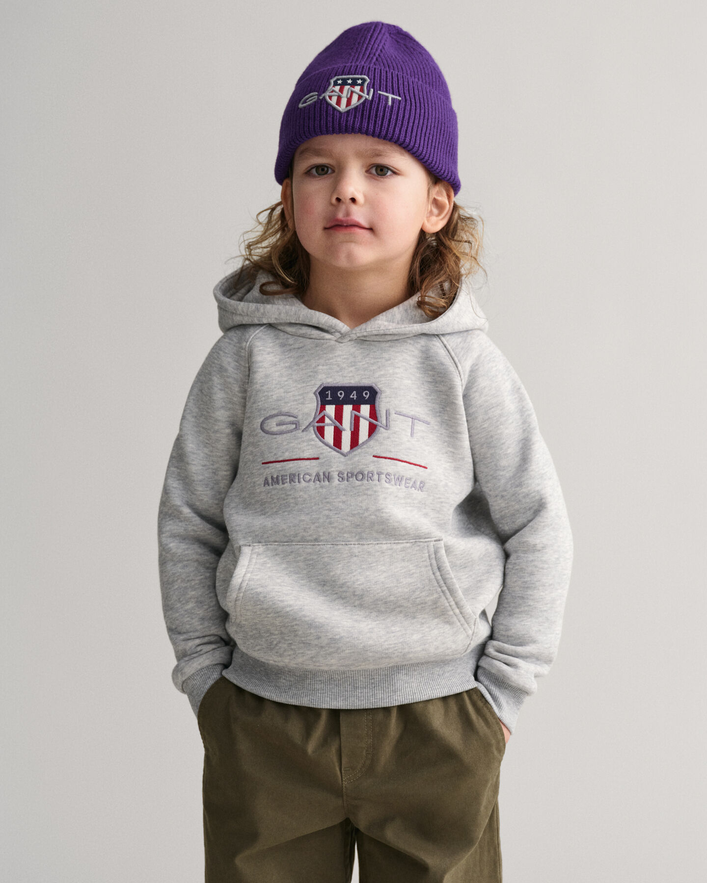 Kids Archive Shield Beanie