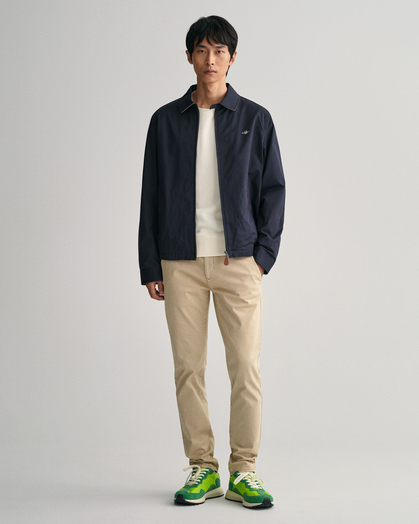 Windcheater Jacke aus Baumwolle