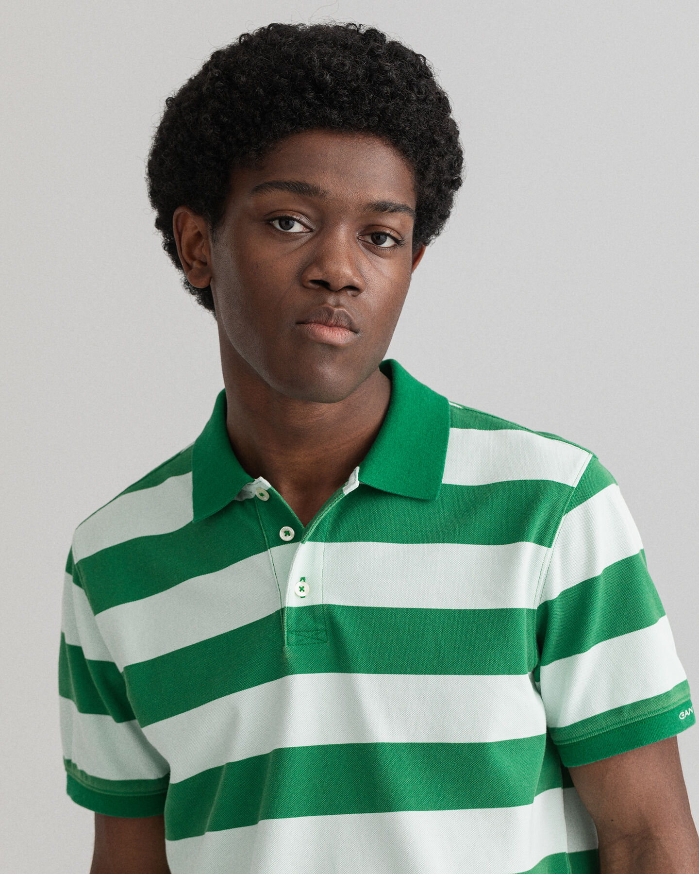 Barstripe Piqué-Poloshirt mit Print