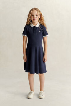 Teens Girls Shield Polokleid — EVENING BLUE 6
