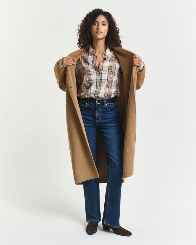 Relaxed Fit Flanellbluse mit Karomuster