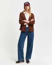 Herringbone V-Neck Strickjacke