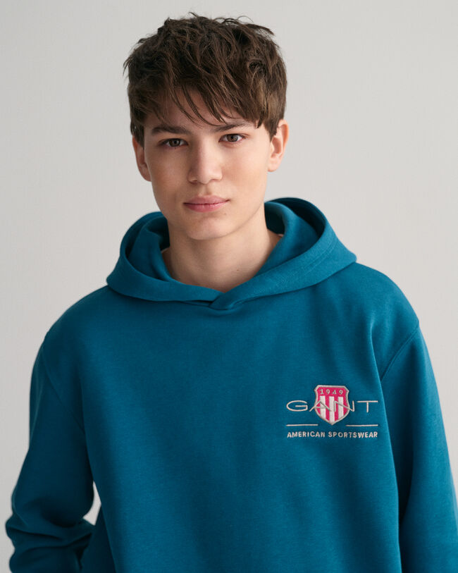 Teens Contrast Shield Hoodie