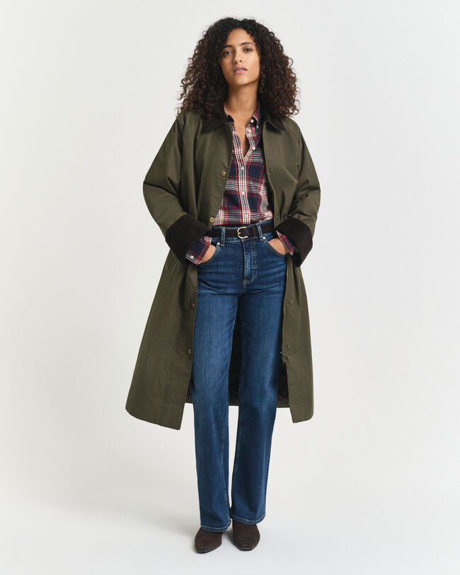 Waxed Cotton Kurzmantel