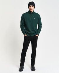 Shield Sweatshirt mit halblangem Reißverschluss