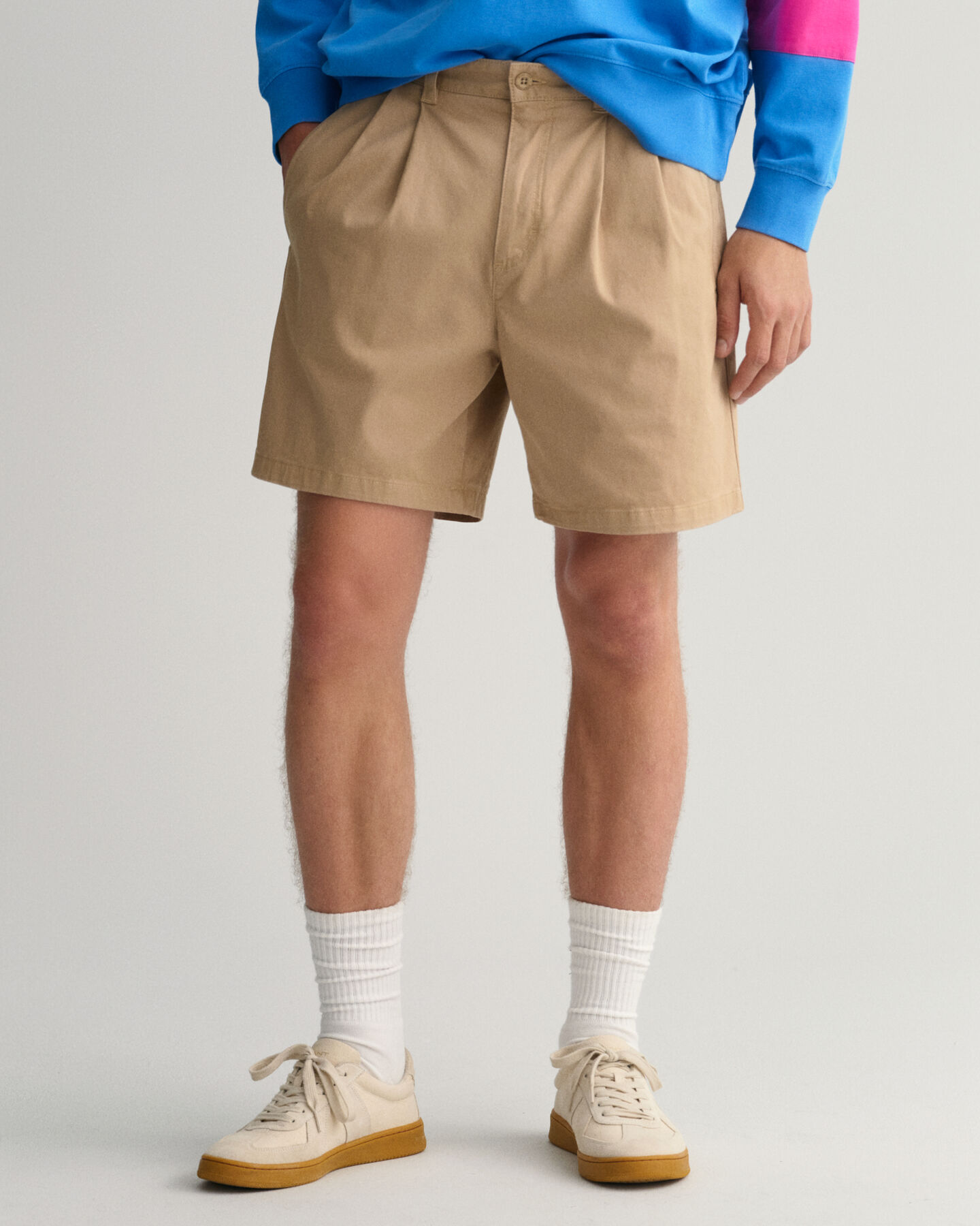 Relaxed Fit Shorts mit Bundfalten