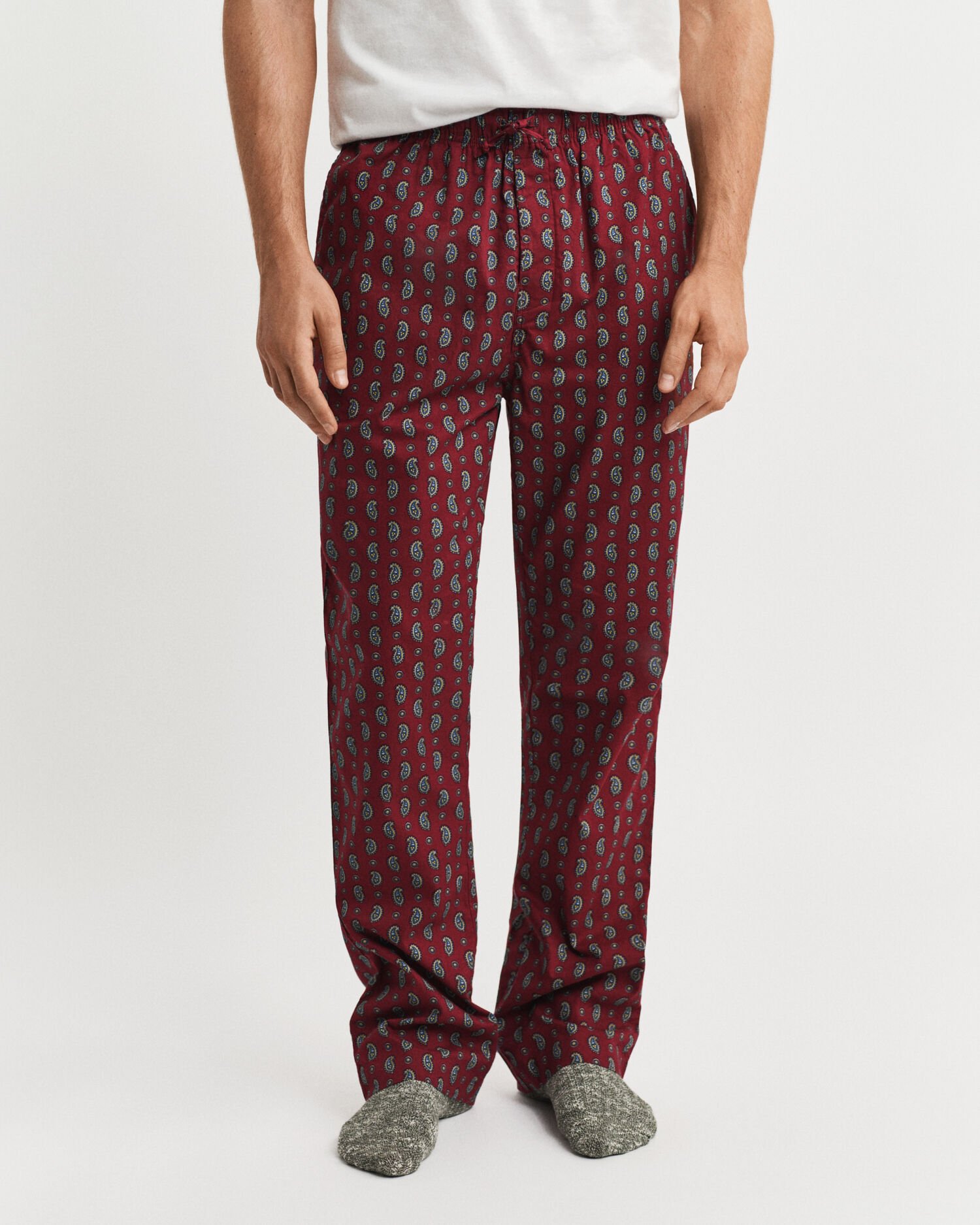 Flanell-Pyjamahose mit Paisley-Muster