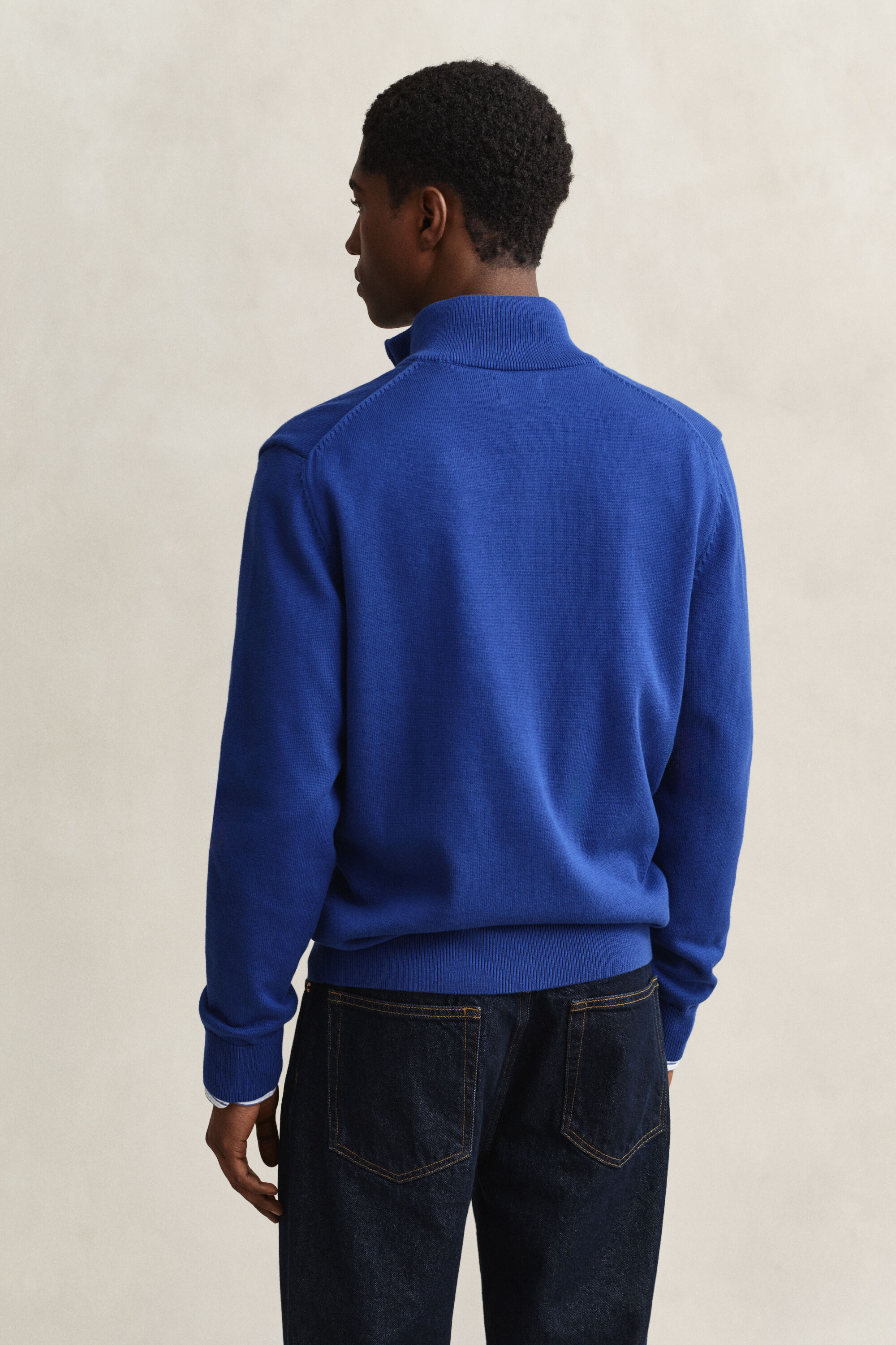 Casual Cotton Strickjacke mit Reißverschluss