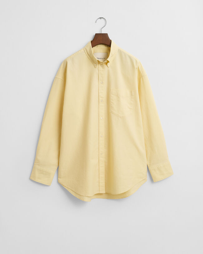 Oversized Fit Oxford-Bluse