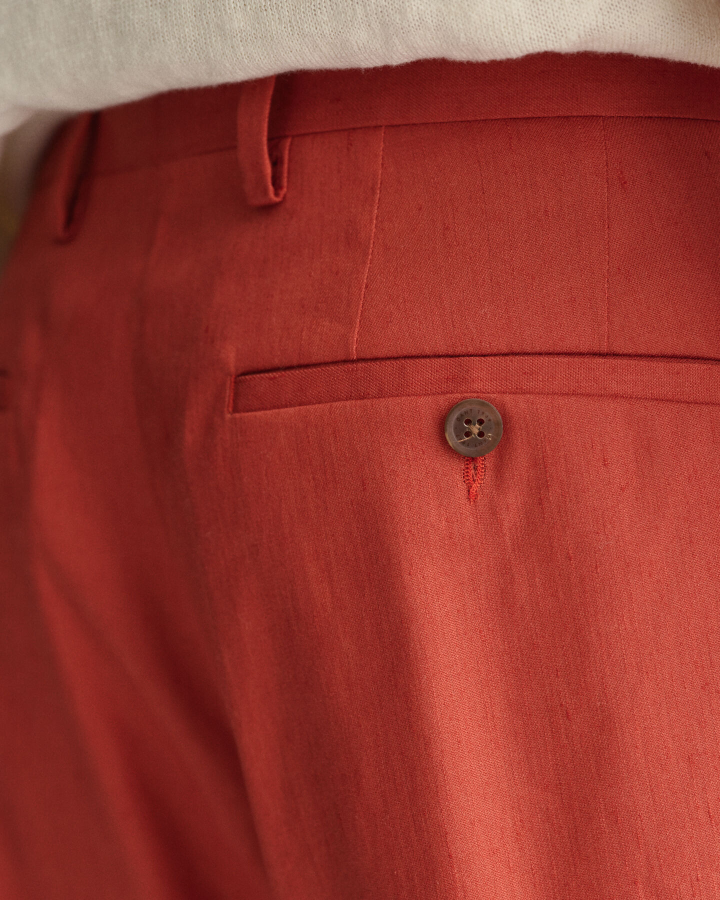 Slim Fit Baumwoll Leinen Anzughose