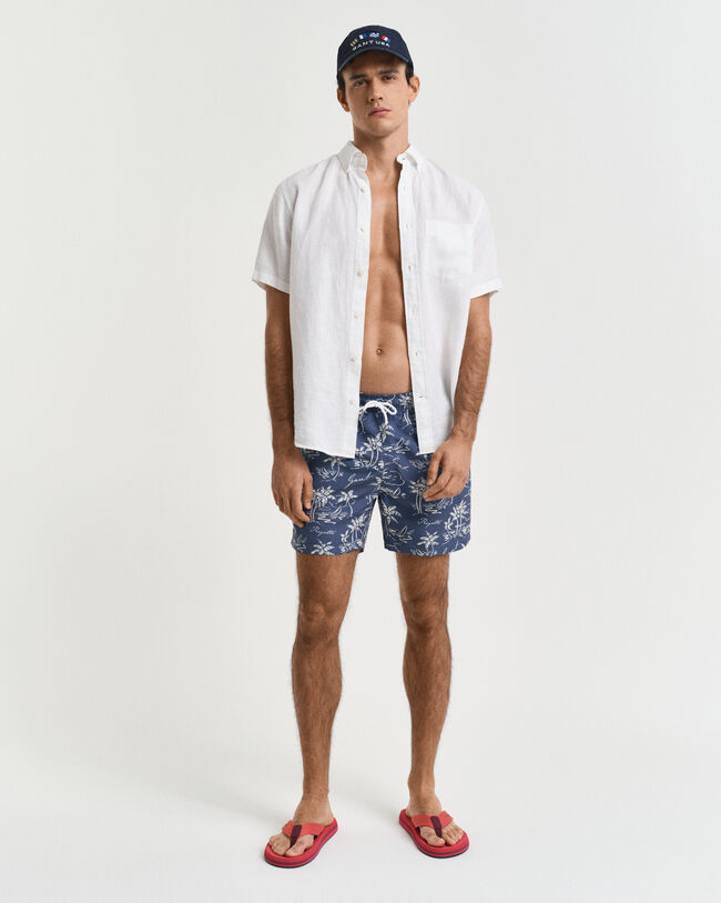 Island Print Badeshorts