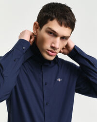 Slim Fit Stretch Popeline Hemd