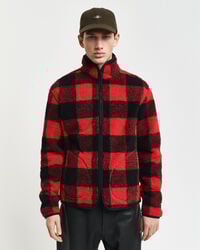 Karierte Fleecejacke