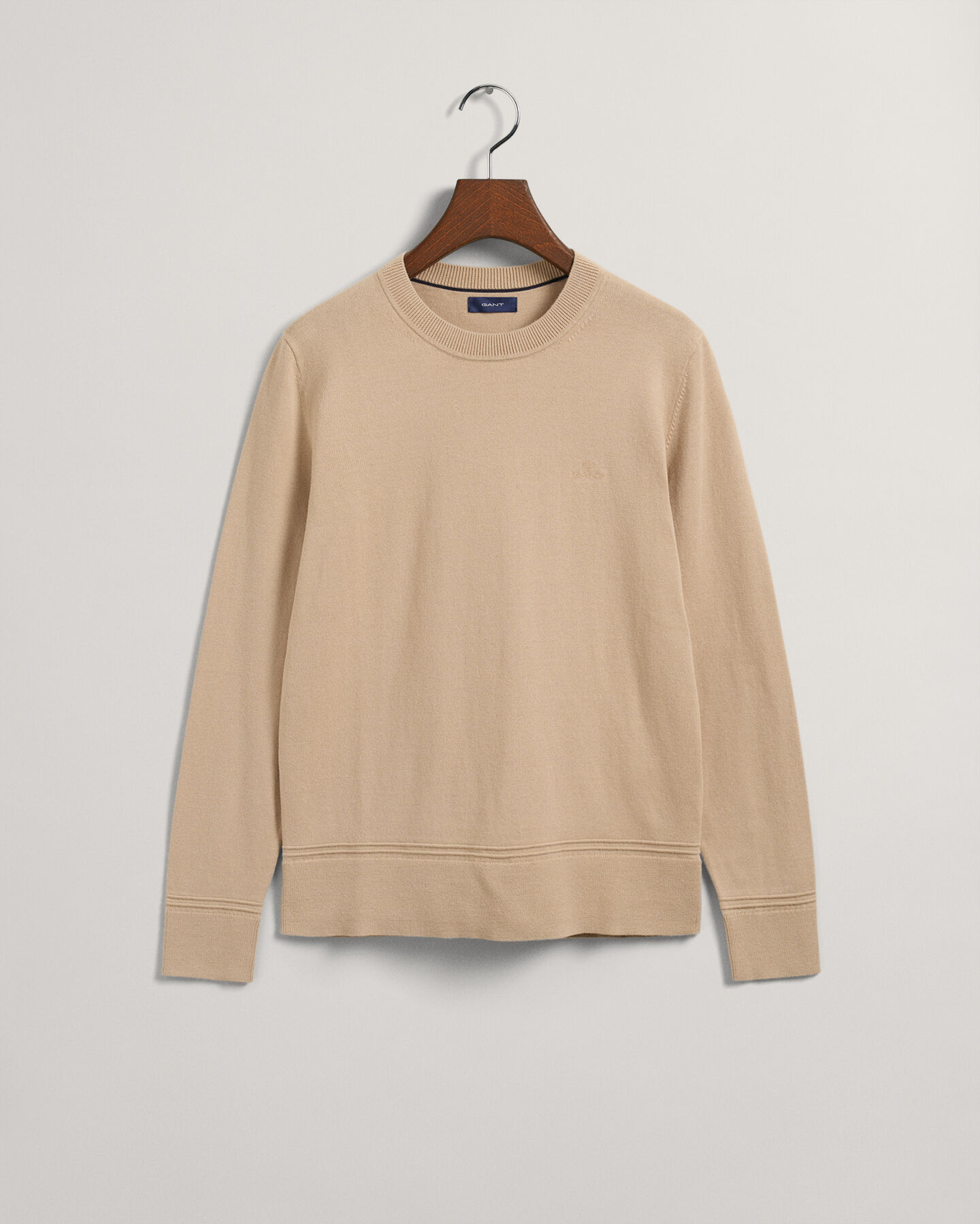 Leichter Rundhalspullover aus Baumwolle