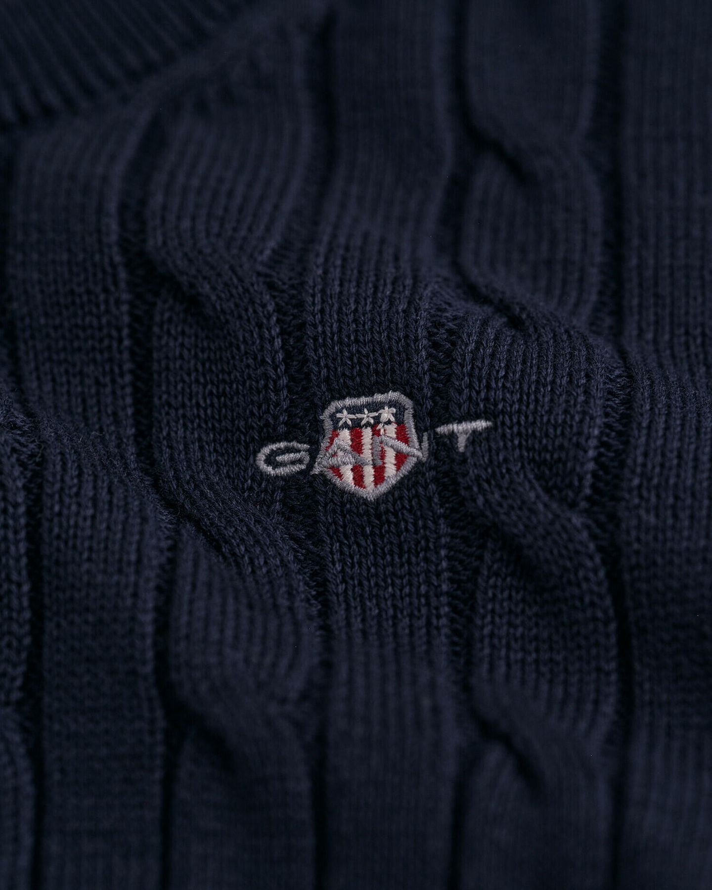 Kids Shield Zopfstrick Rundhalspullover aus Baumwolle