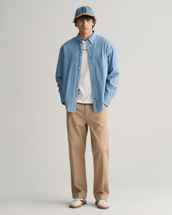 Relaxed Fit Chambray Hemd