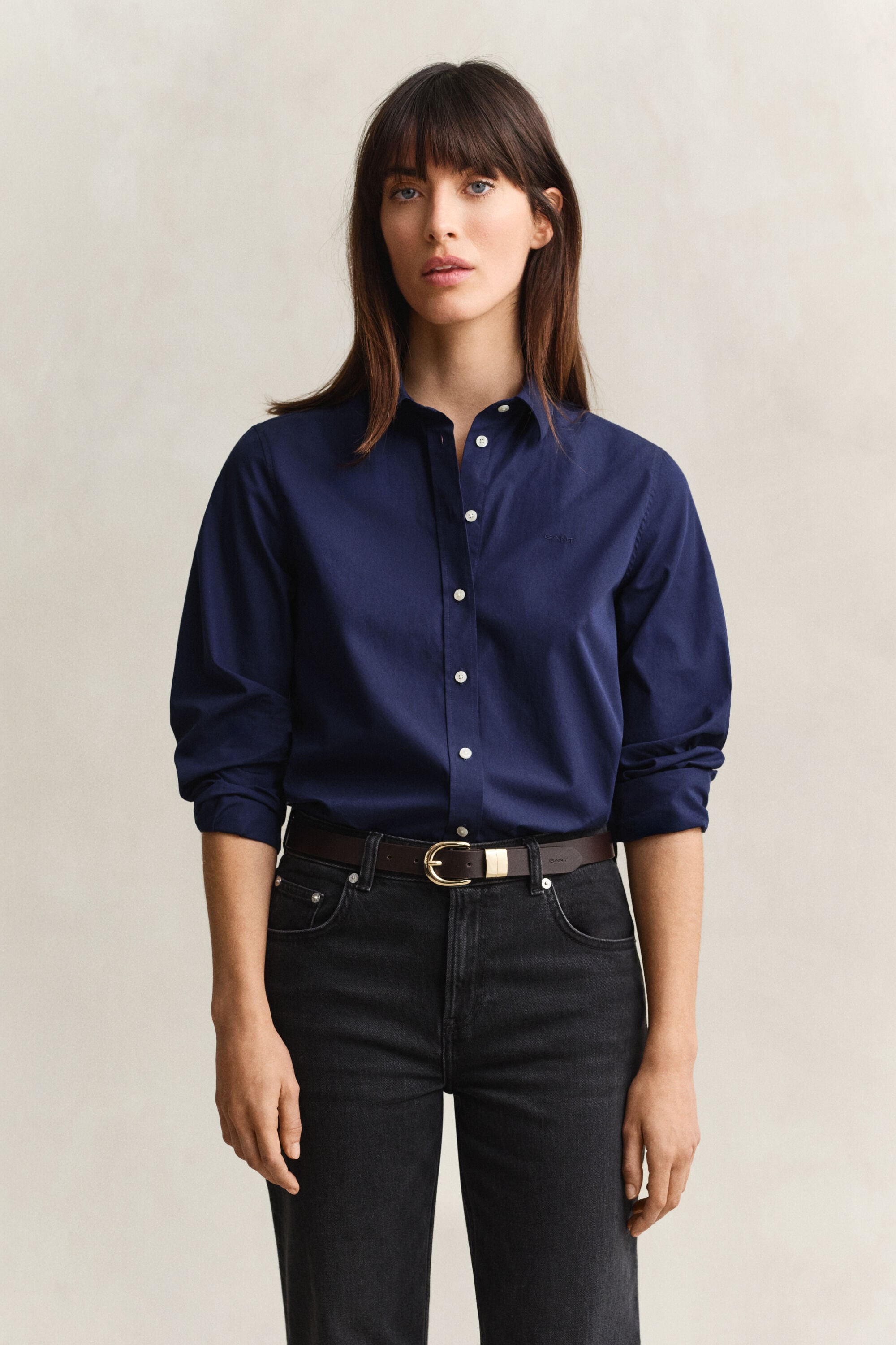 Regular Fit Classic Popeline Bluse