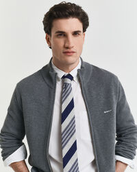 Strickjacke aus Baumwoll-Piqué