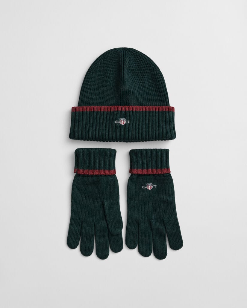 Essential Beanie und Handschuhe im Geschenkset
