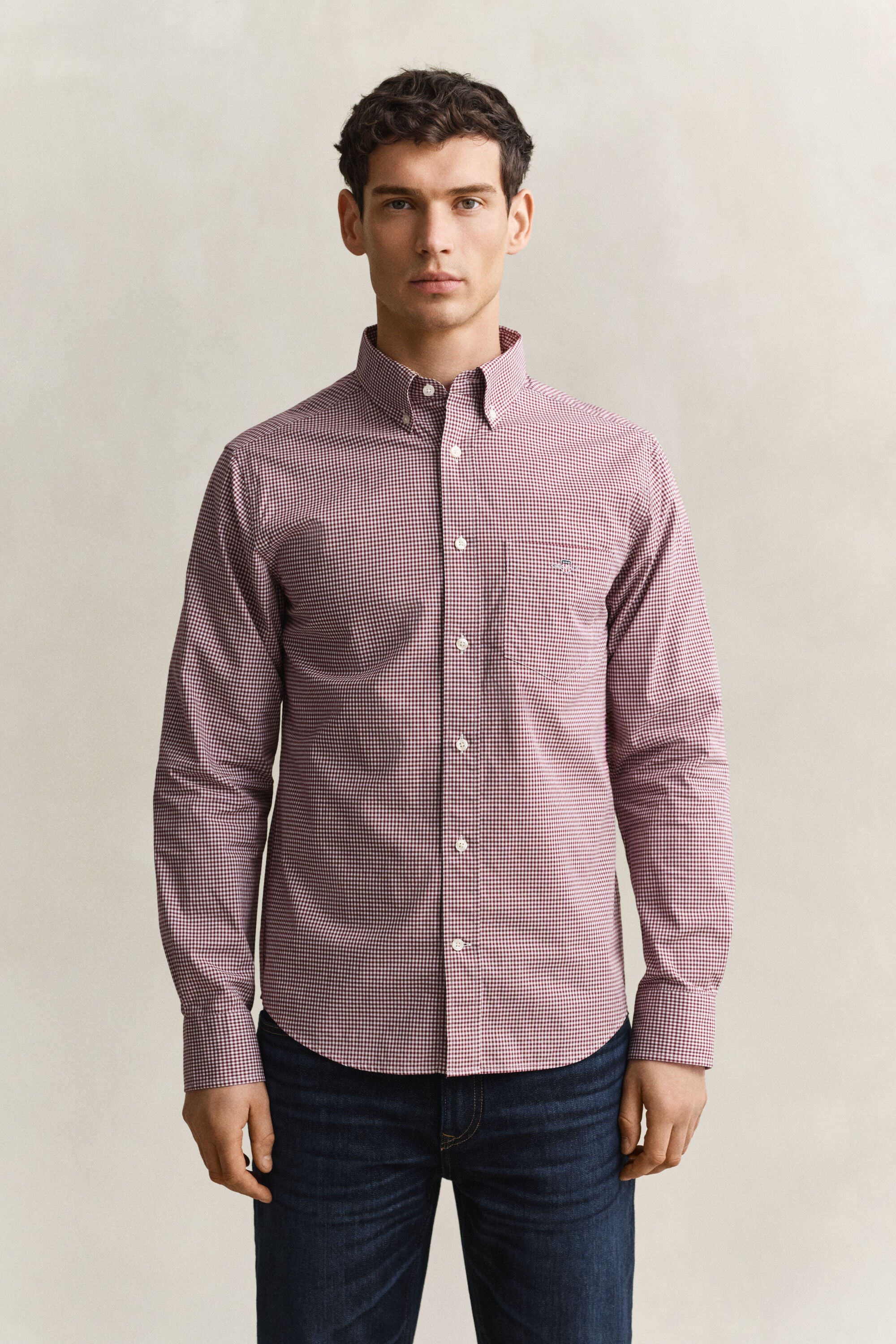 Gingham Classic Popeline Hemd