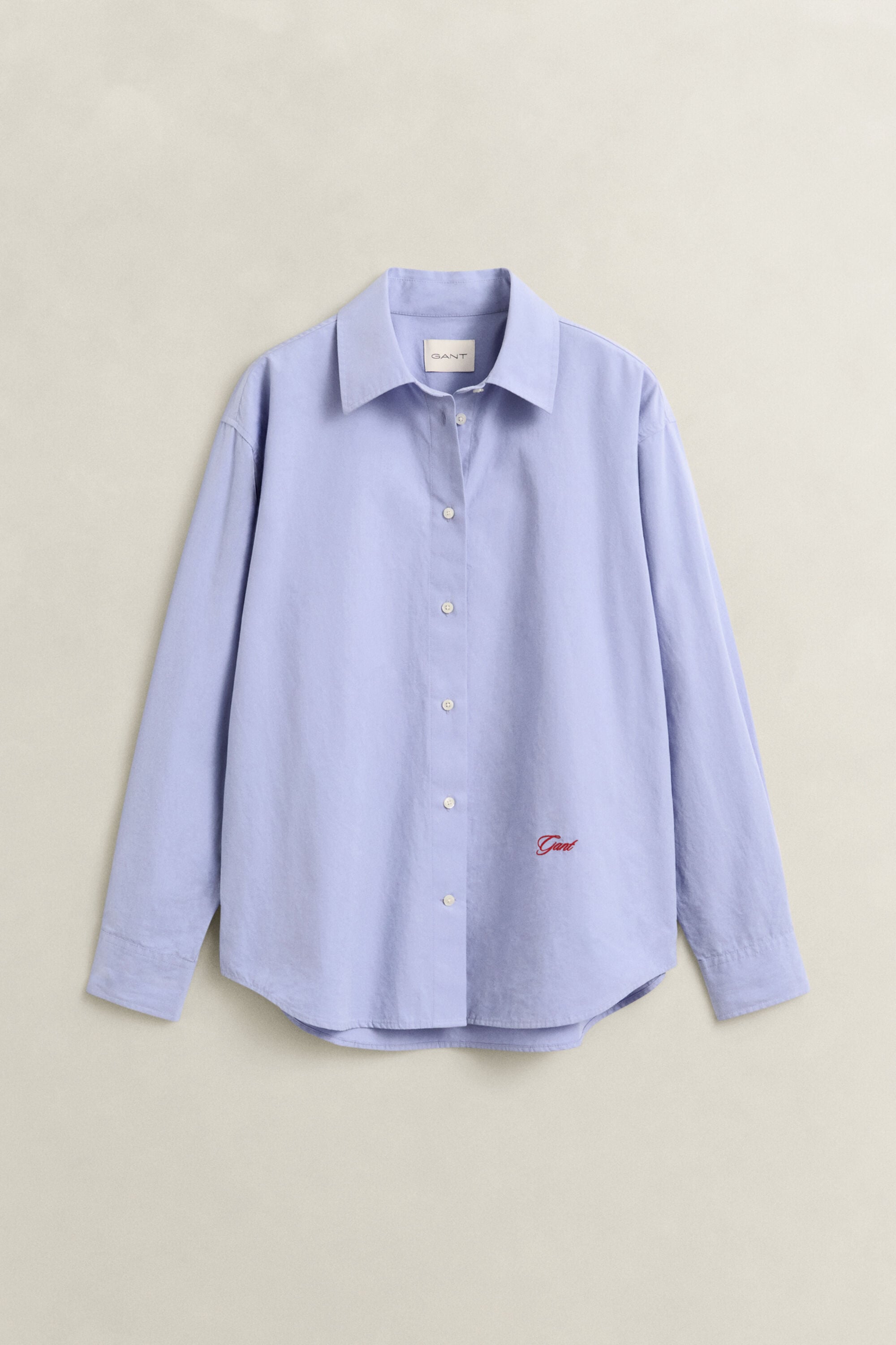 Relaxed Fit Popeline-Bluse