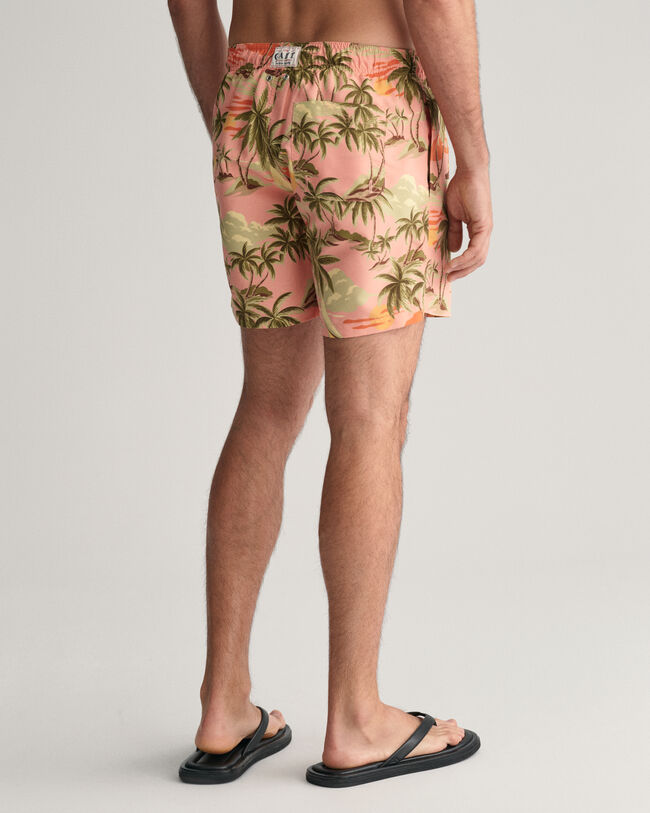 Hawaiian Print Badeshorts