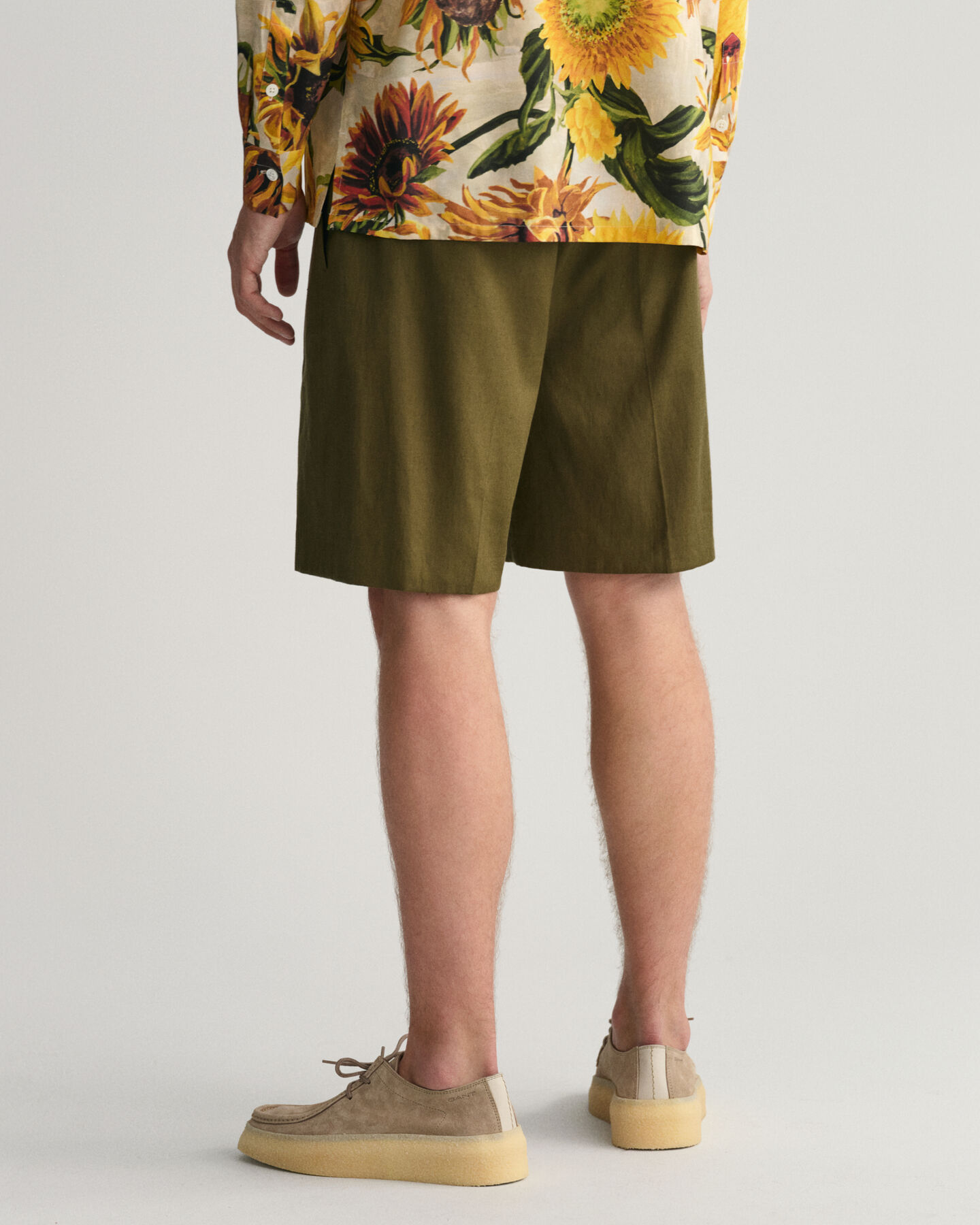 Baumwoll Leinen Anzugshorts