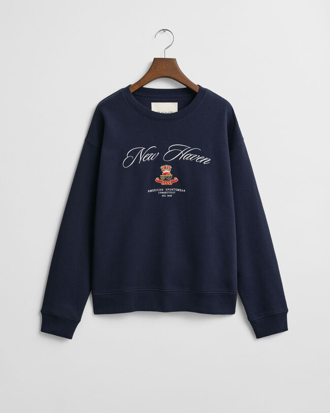 Crest Graphic Rundhals-Sweatshirt