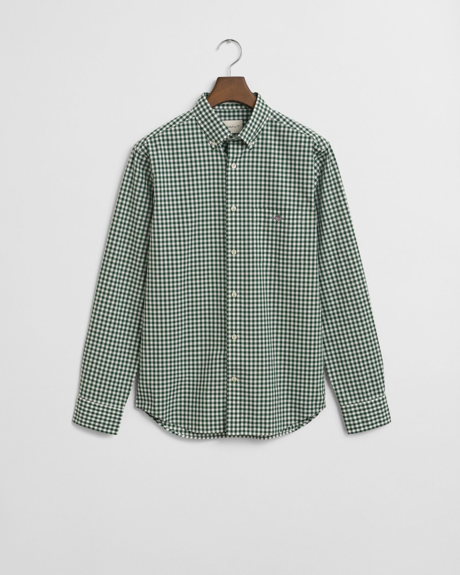 Regular Fit Classic Gingham Popeline Hemd