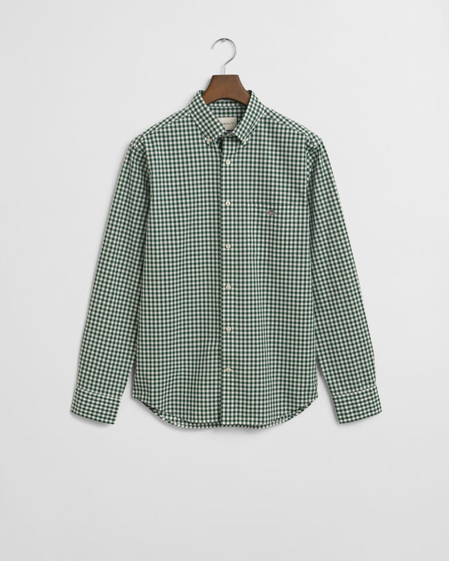 Regular Fit Classic Gingham Popeline Hemd