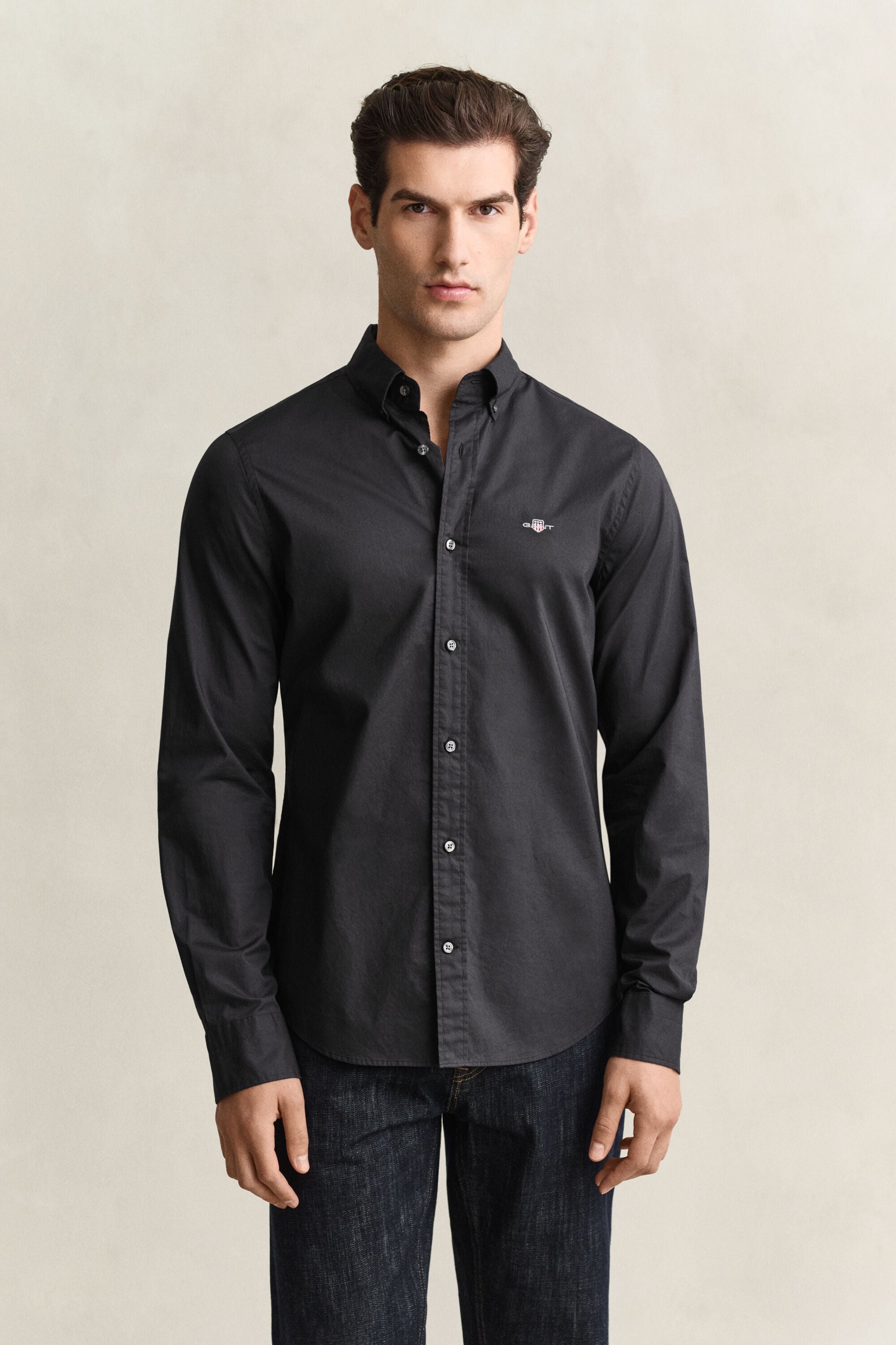 Classic Slim Fit Popeline Hemd