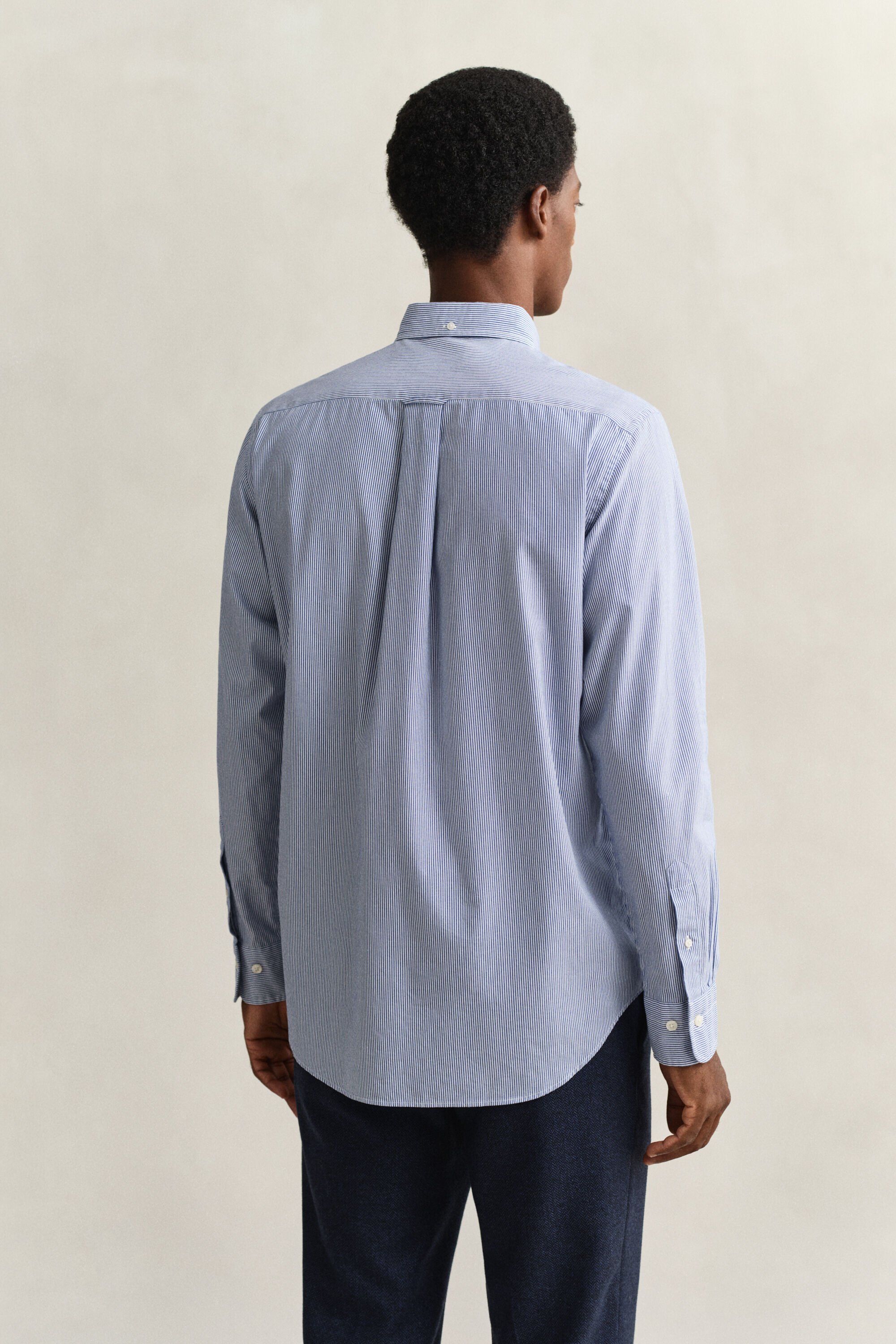 Banker Stripe Classic Popeline Hemd