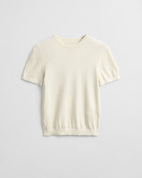 Leichter Kurzarm-Rundhalspullover