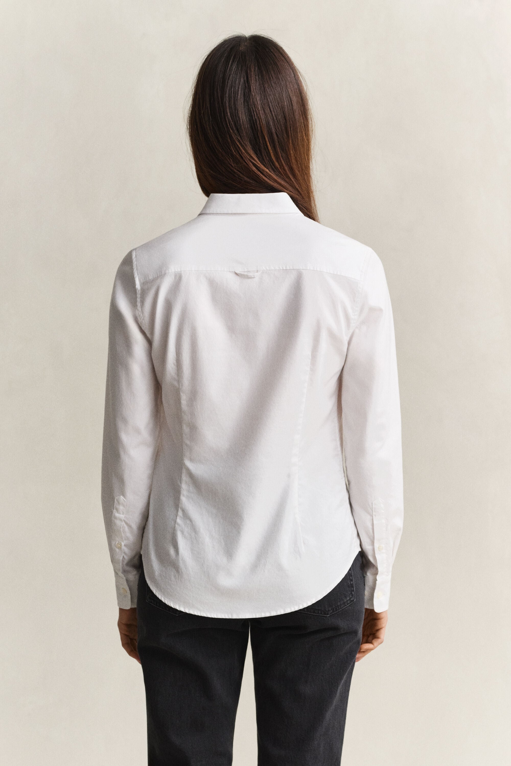 Stretch Oxford-Bluse