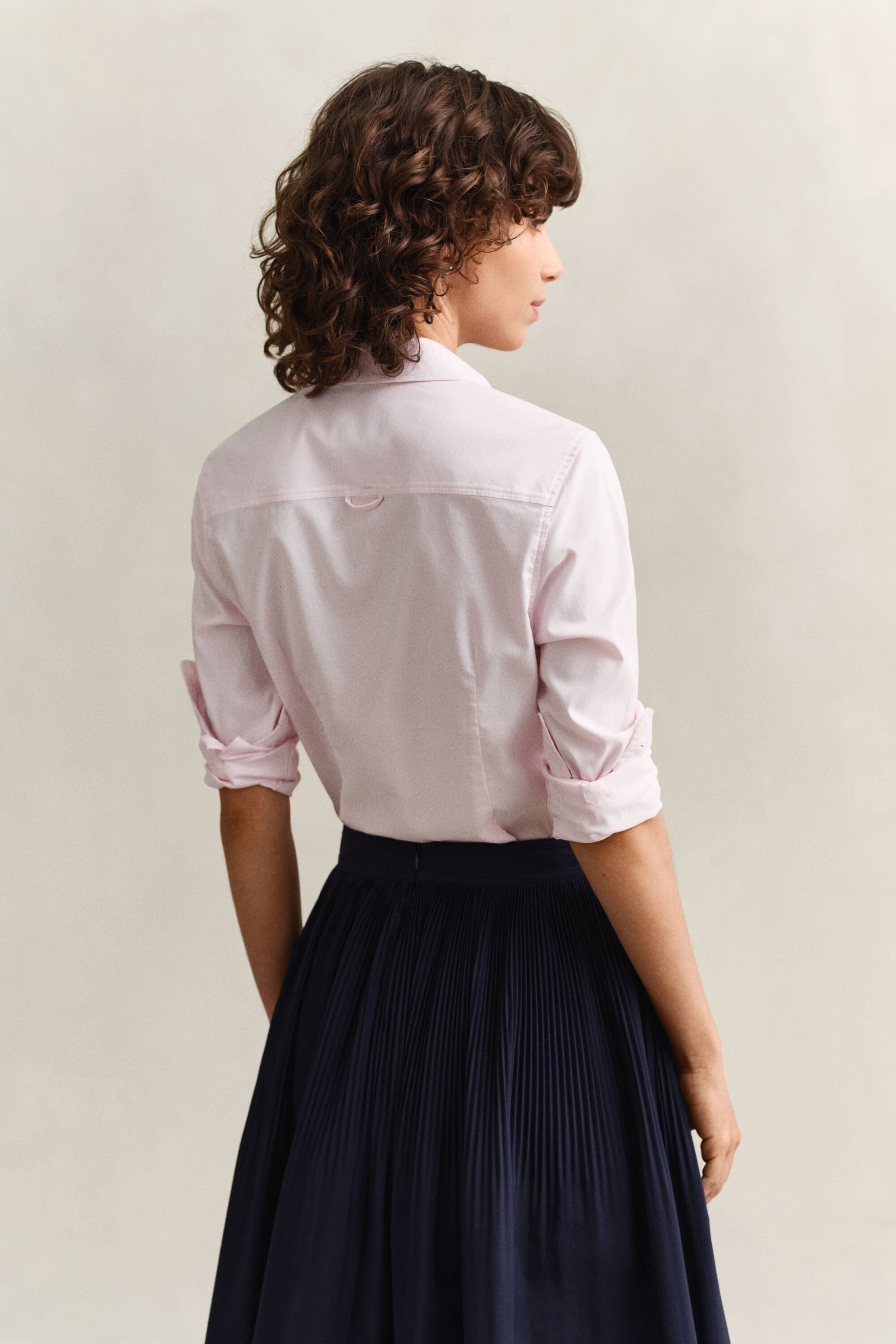 Stretch Oxford-Bluse