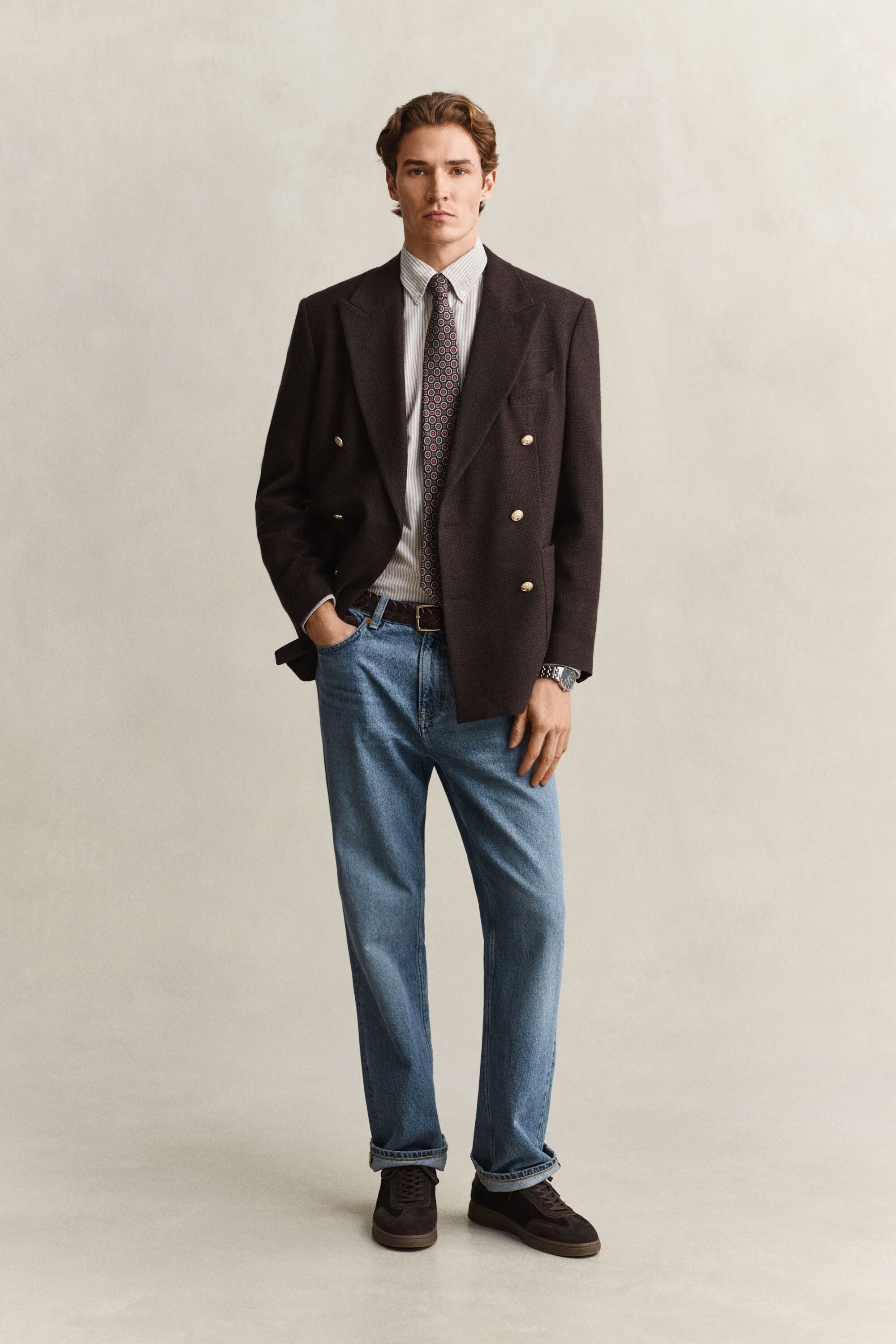 Banker Stripe Classic Oxford-Hemd