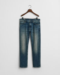 Regular Fit Jeans mit Vintage-Waschung
