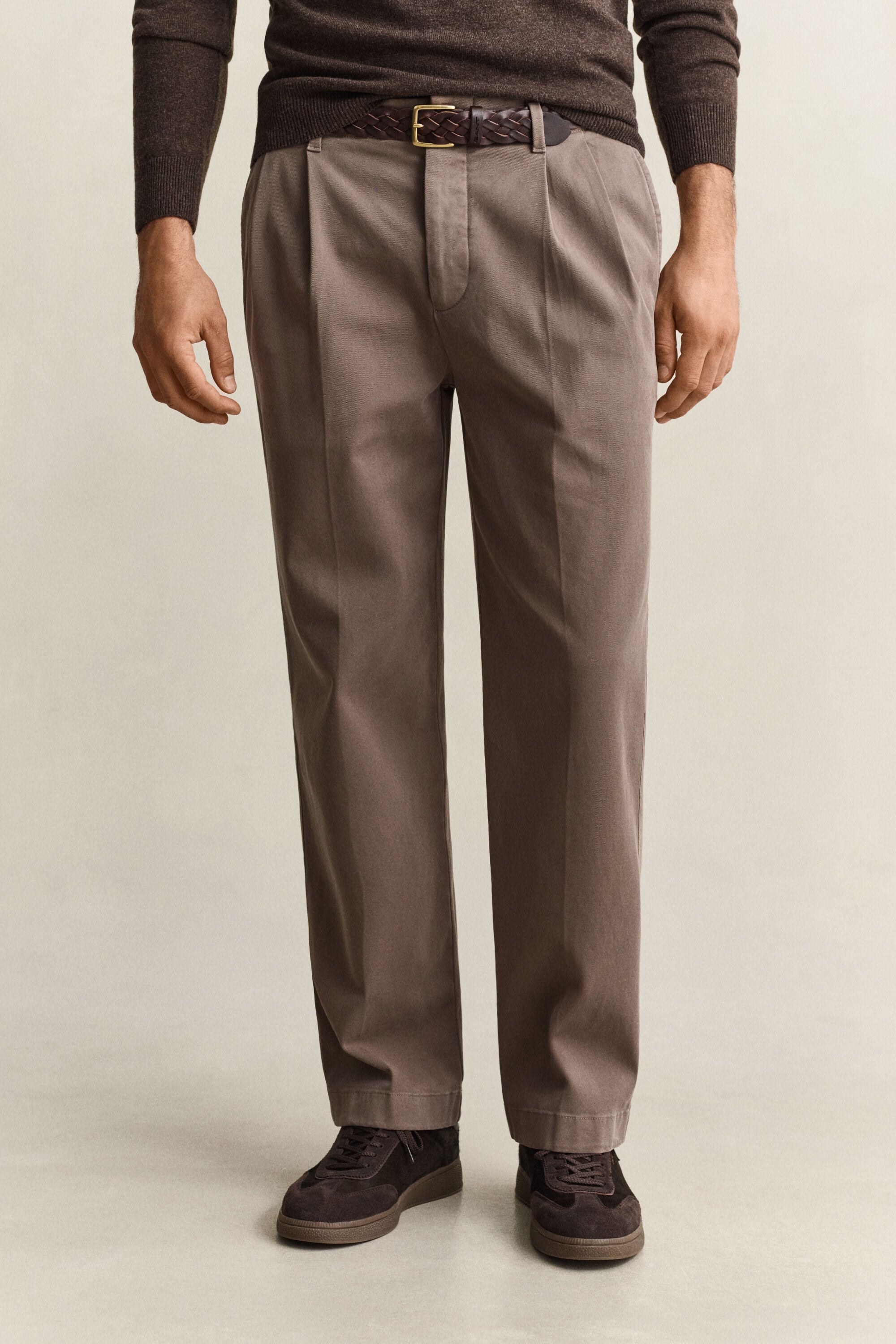 Chinohose aus angerauter Baumwolle