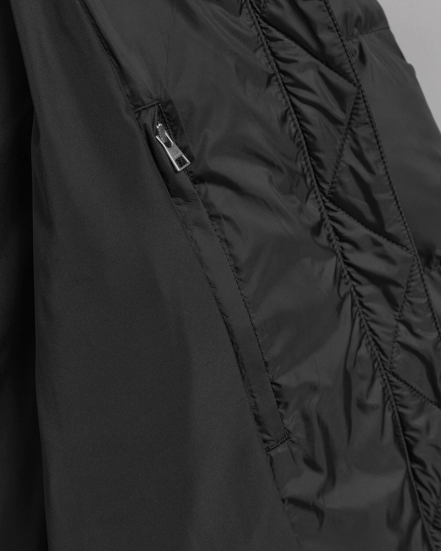 Teen Girls Glänzende Steppjacke