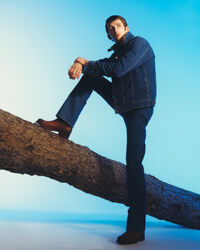 Wrangler x GANT Jeansjacke mit Kunstfell